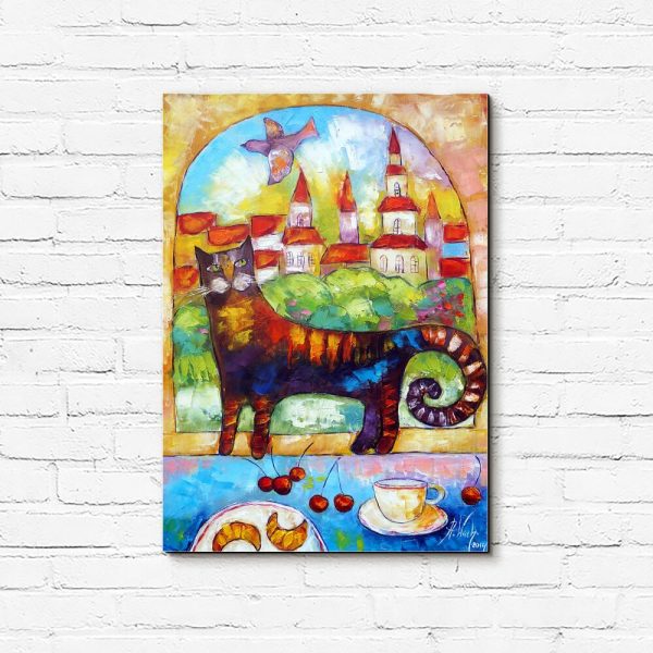 Obraz z motywem kota