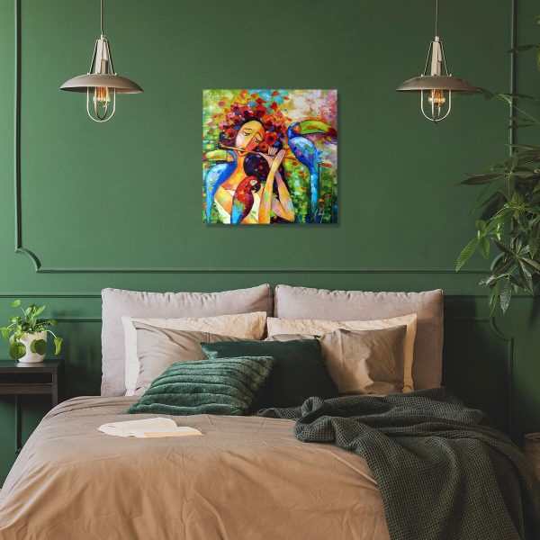 Obraz z motywem muzyka i tykanów