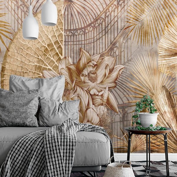 Tapeta w żółtym kolorze