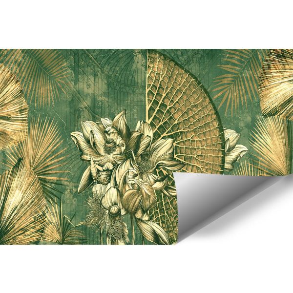 Tapeta z liśćmi palm