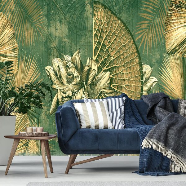 Tapeta z roślinami w palmiarni