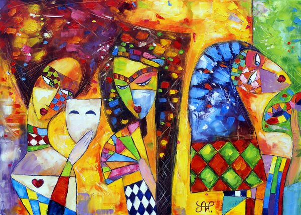 Kopia obrazu z motywem balu maskowego