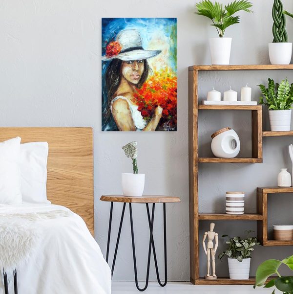 Obraz czerwony bukiet