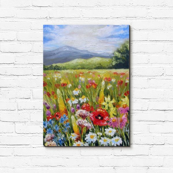 Obraz-kwiatowa łąka
