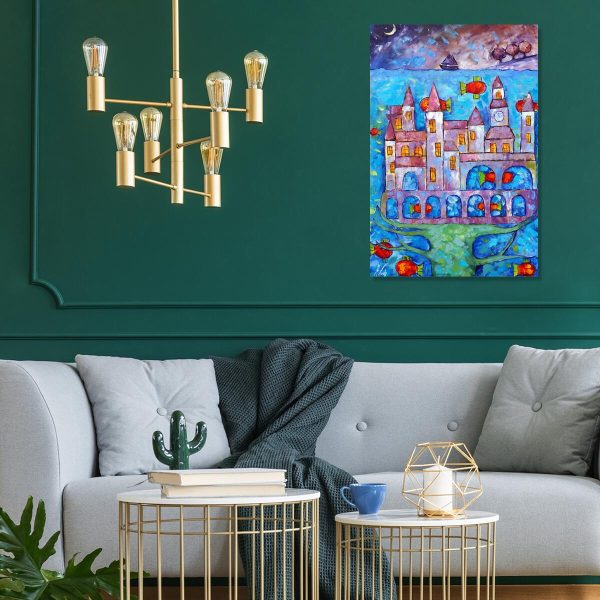 Obraz miasto pod wodą