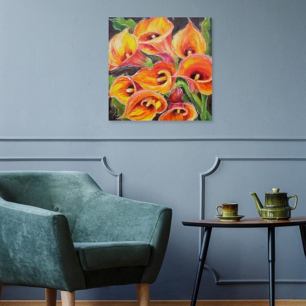 Obraz w kolorze pomarańczowym