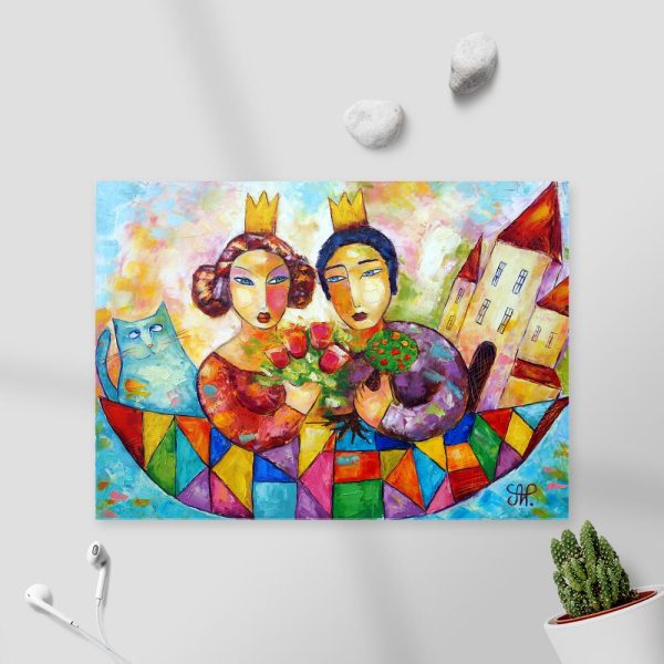 Obraz z królewska parą