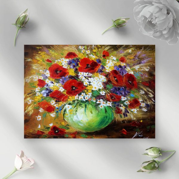 Obraz z kwiatami