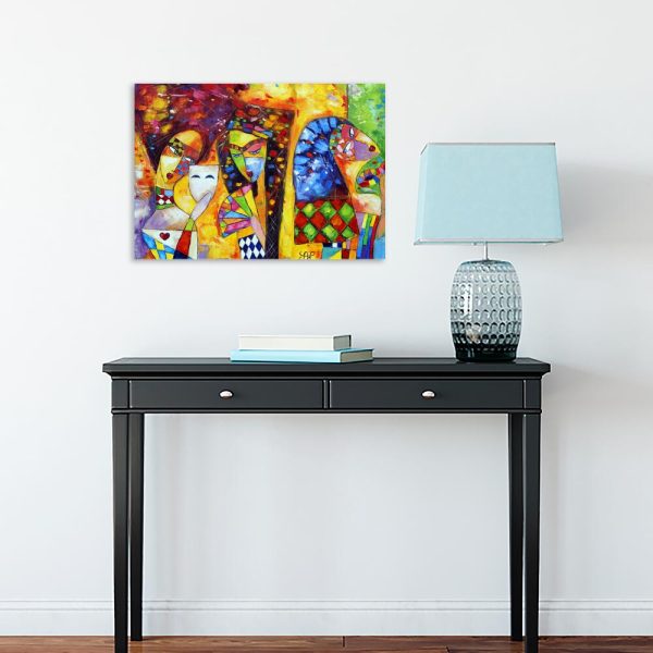 Obraz z uczestnikami balu