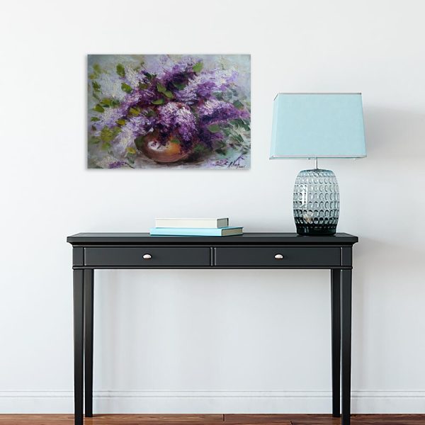 Obraz z wiosennymi kwiatami