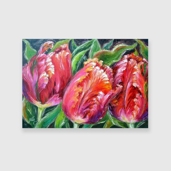 Replika obrazu z tulipanami