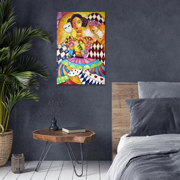 Kopia obrazu z kobietą w masce