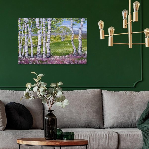 Obraz brzozowy lasek