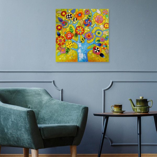 Obraz do salonu z drzewem życia