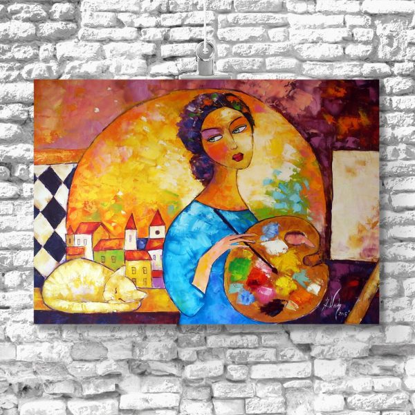 Obraz z kobietą