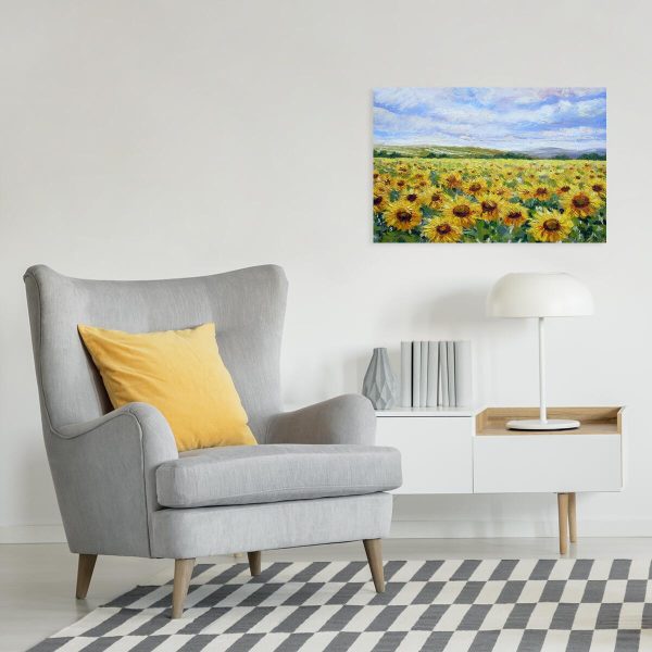 Obraz z łanem słoneczników
