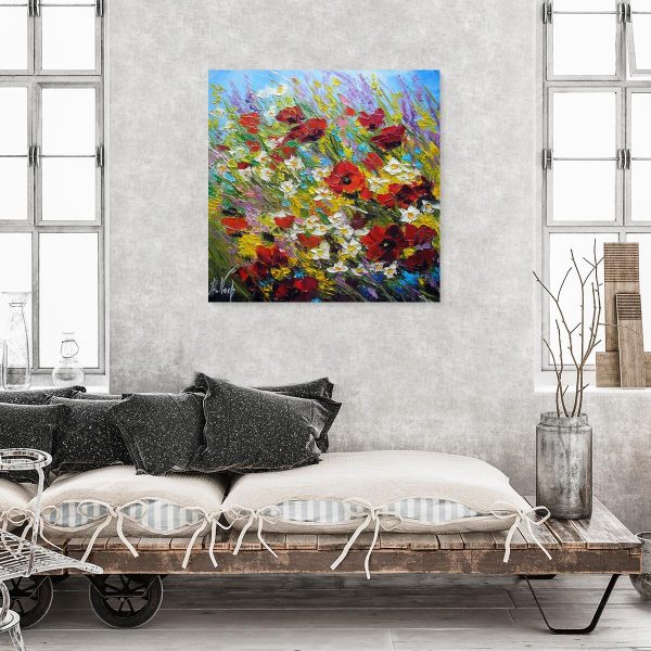Obraz z polnymi kwiatami