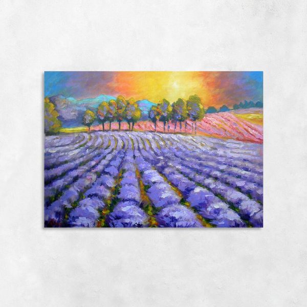 Obraz z prowansalskim pejzażem