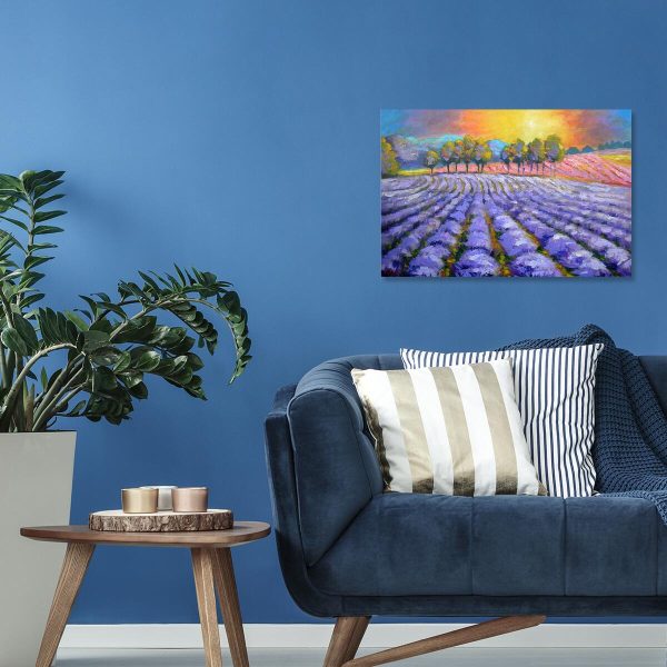 Obraz zachód słońca nad Prowansją