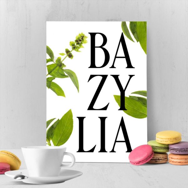 plakat przedstawiający bazylię