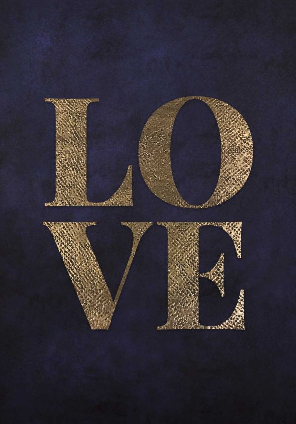 Plakat typograficzny - LOVE