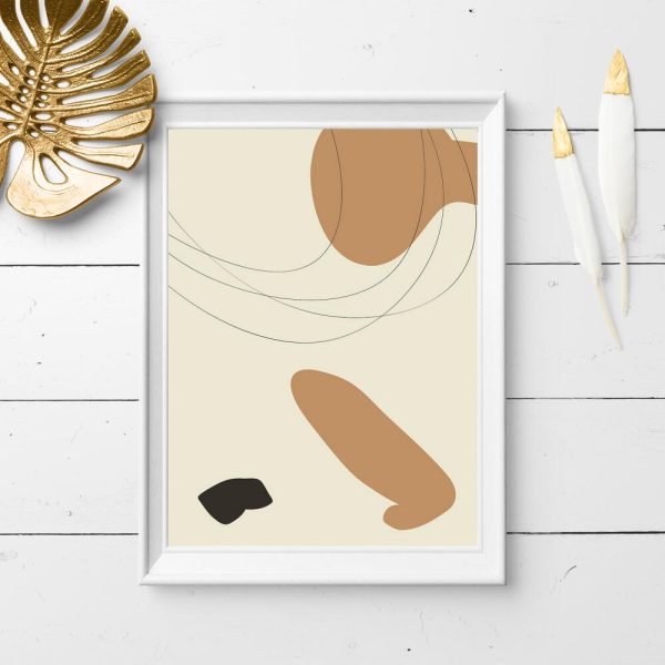 Plakat z abstrakcją