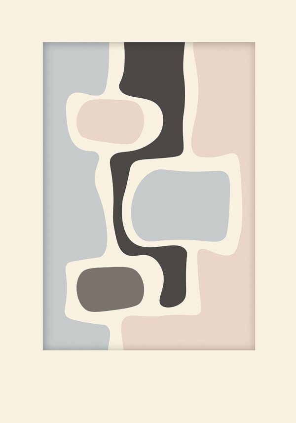 plakat z abstrakcją