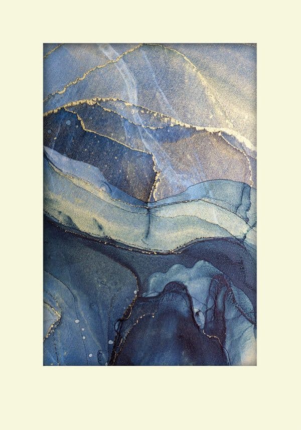 Plakat z abstrakcyjną zawiesiną