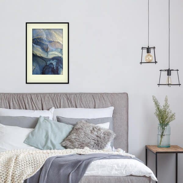 Plakat z abstrakcyjnymi motywami