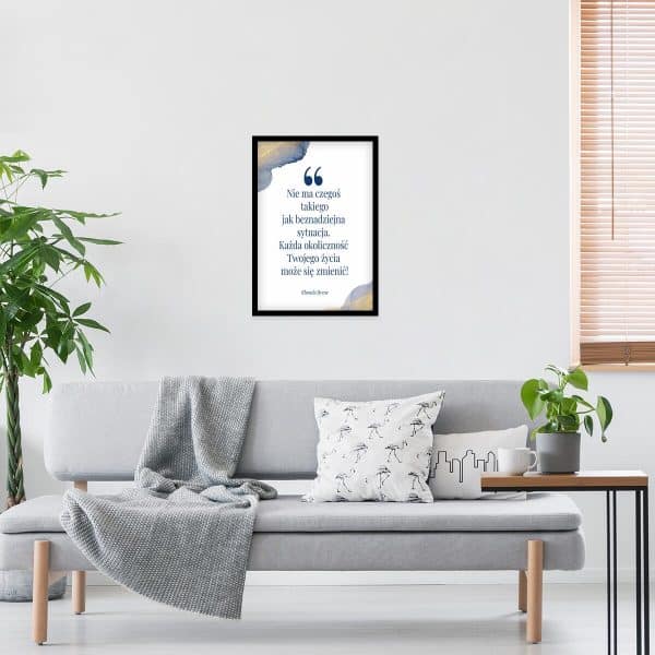 Plakat z aforyzmem