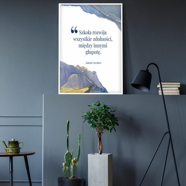 Plakat z aforyzmem Czechowa