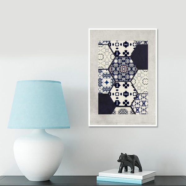 Plakat z heksagonami