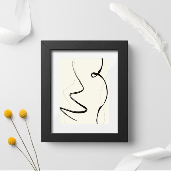 Plakat z krzywymi esami