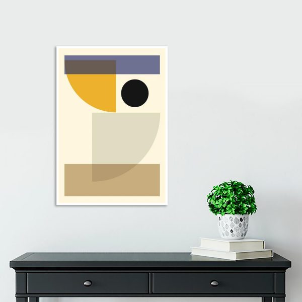 Plakat z motywem abstrakcji