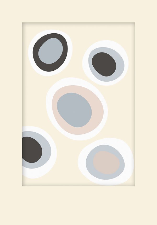 plakat z motywem abstrakcji