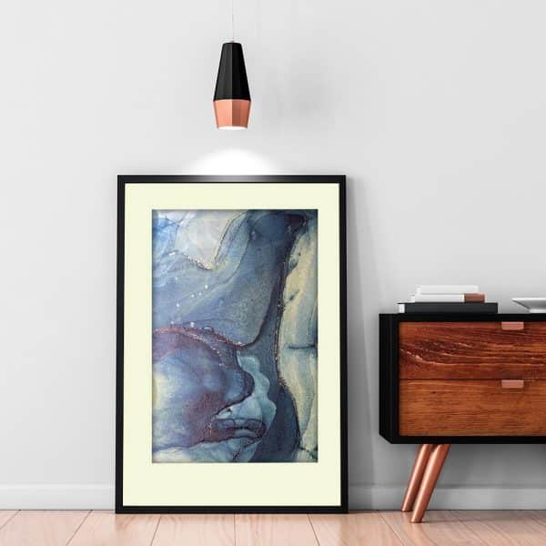 Plakat z motywem abstrakcji