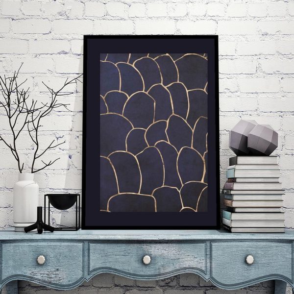 Plakat z motywem abstrakcji