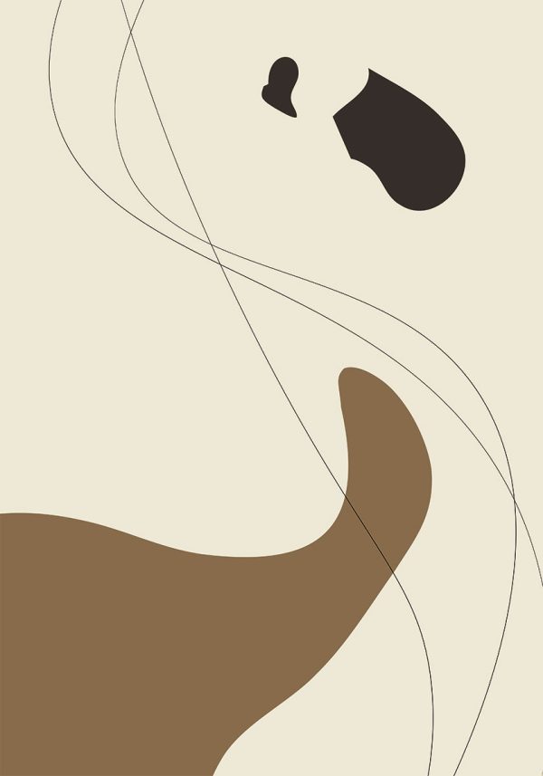 Plakat z motywem abstrakcyjnych plam