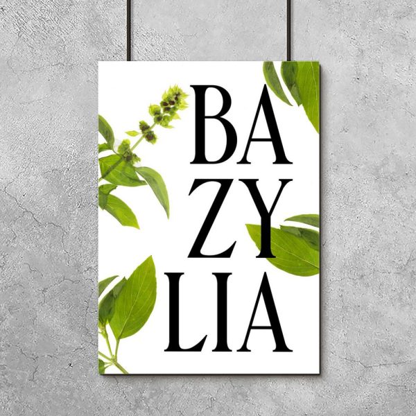 plakat z motywem bazylii
