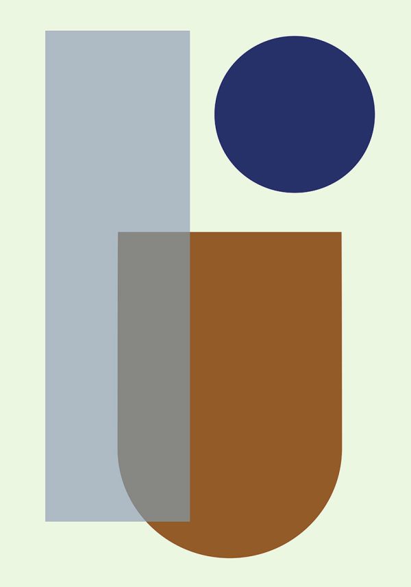 Plakat z motywem geometrii