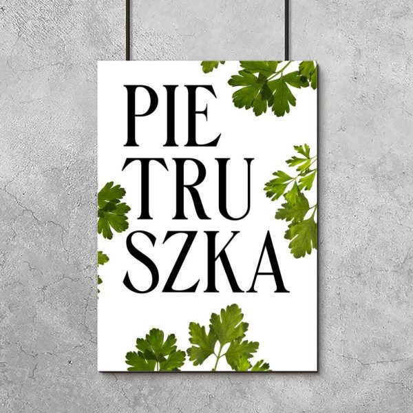 plakat z motywem pietruszki