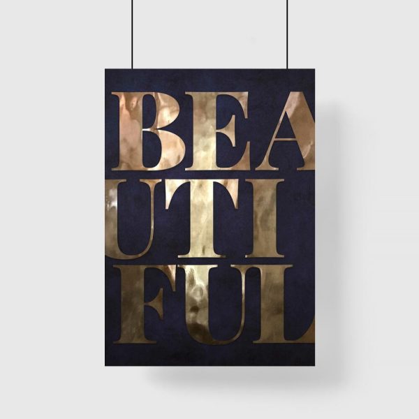 Plakat z napisem