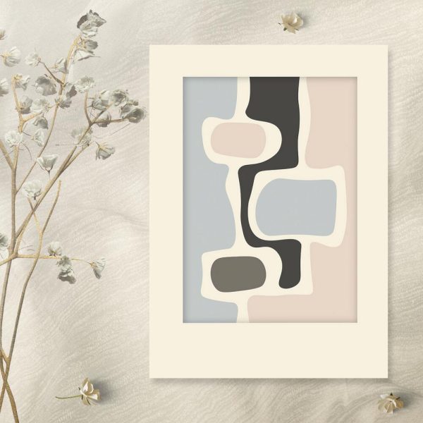 plakat z pastelową grafiką