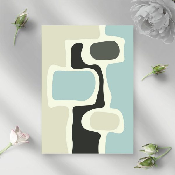 Plakat z plamami - abstrakcja