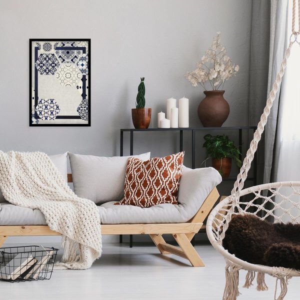 Plakat z wielokątami