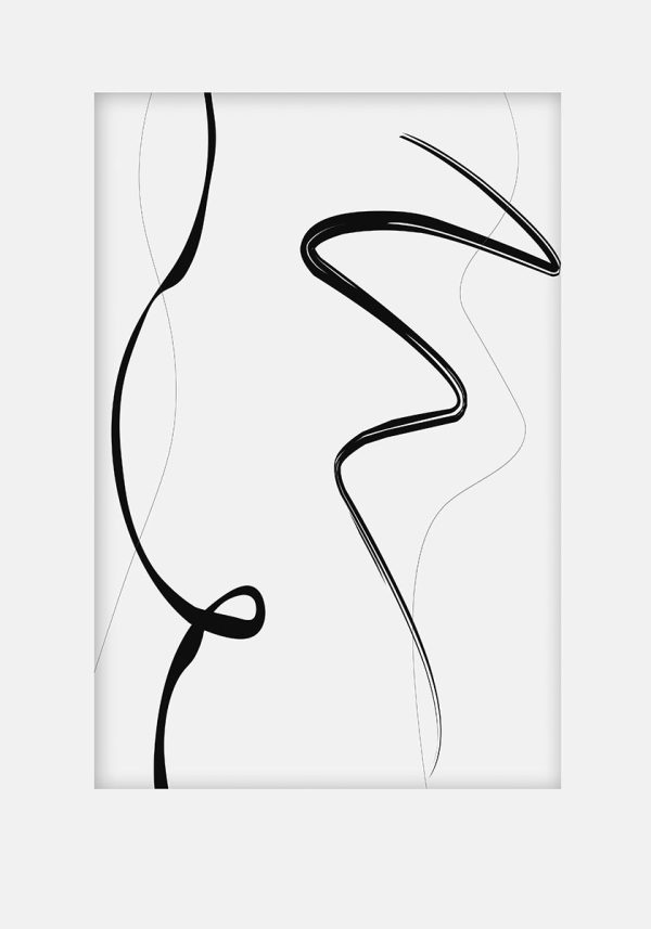 Plakat z zakrętasami