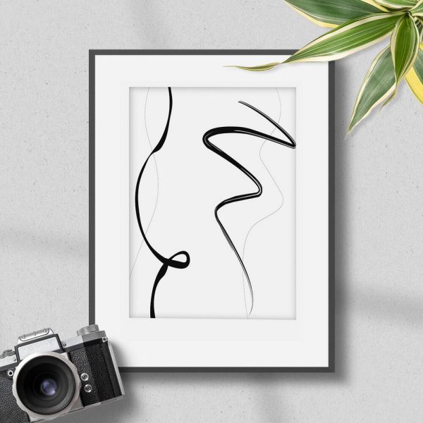 Plakat z zakrętasami