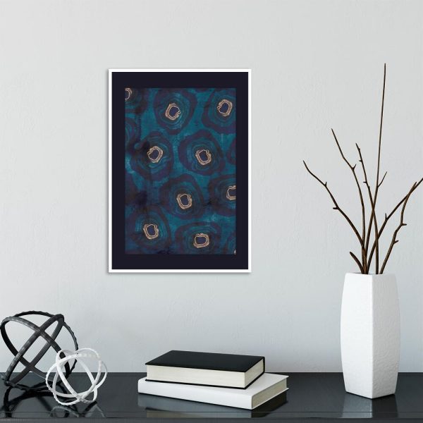 Plakat z zarysem plam