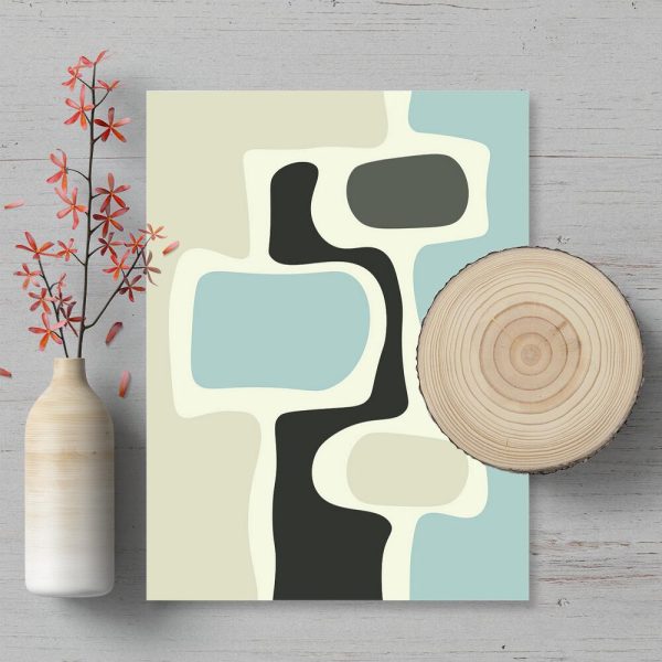 Plakaty z pastelowymi plamami