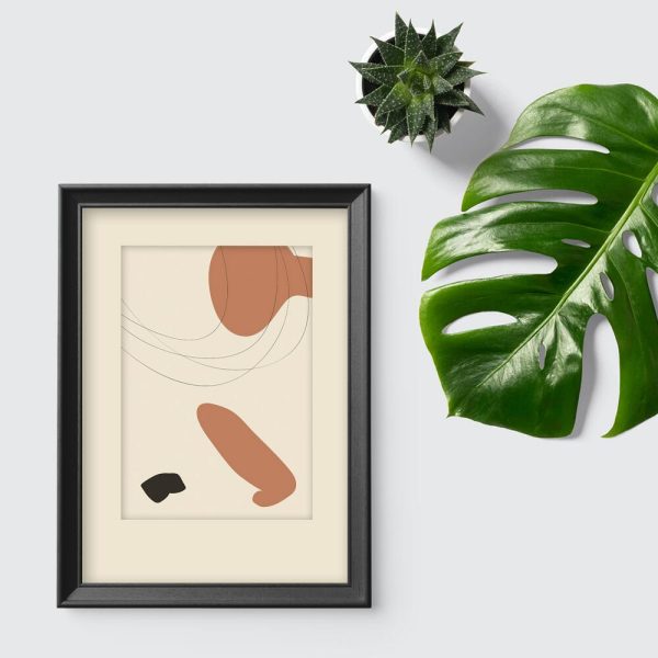 Plakat z motywem abstrakcji